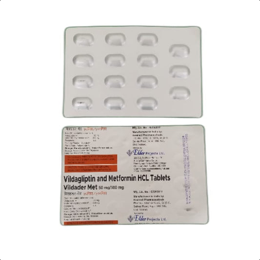 VILDADER MET 50MG/500MG TABLET 1*15 TAB