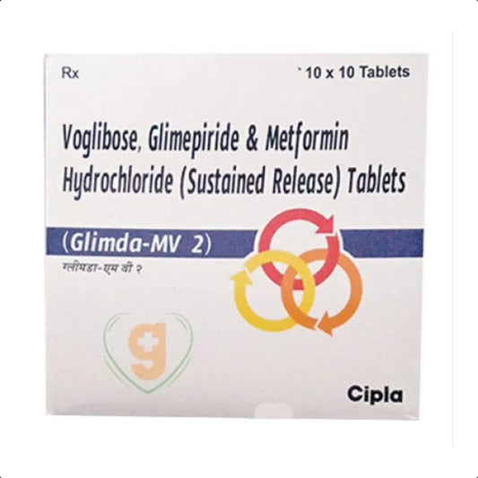 GLIMDA MV2 TABLET 1*10 TAB