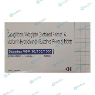 DAPADAX VGM 10/100/1000 MG TABLET