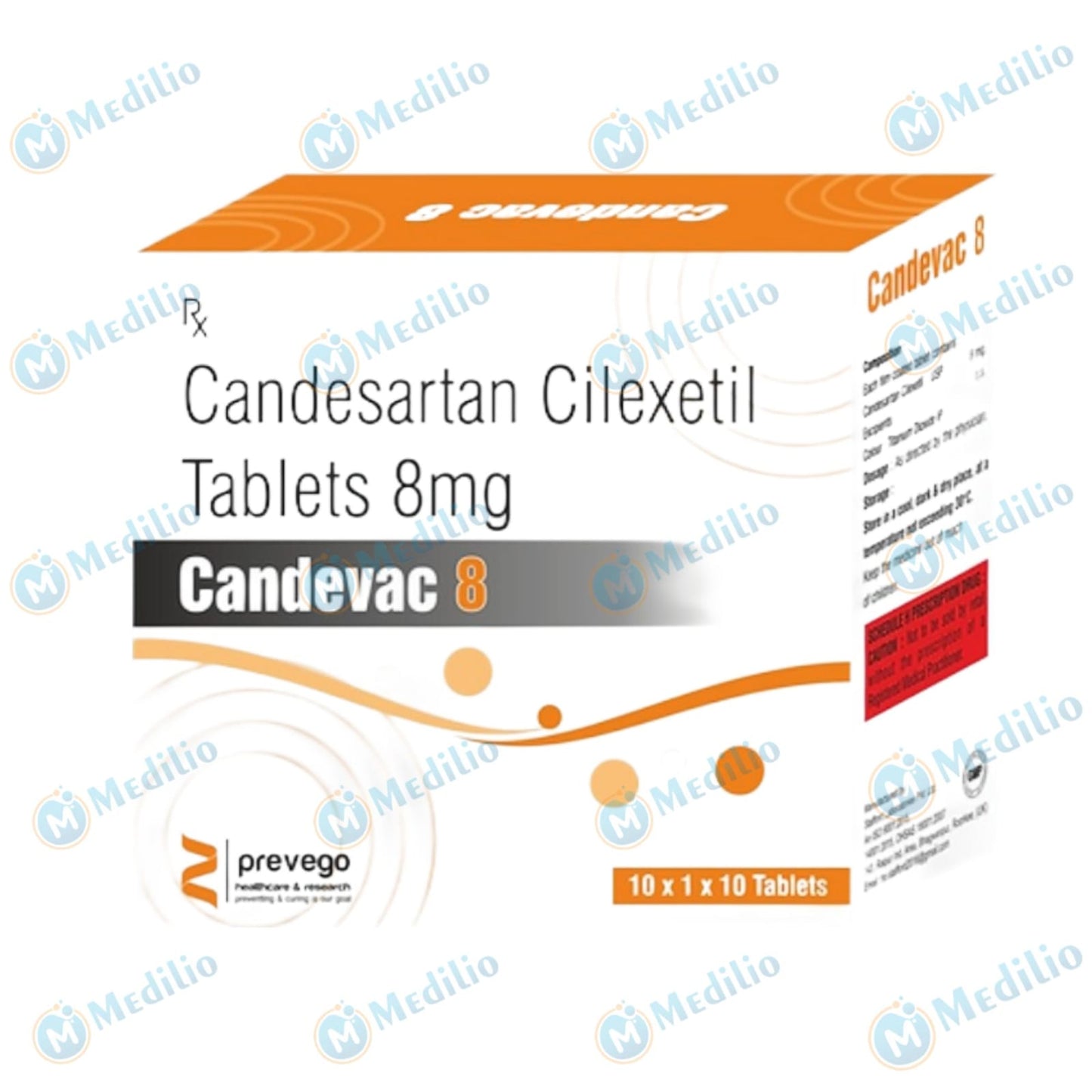 CANDEVAC 8 MG TABLET 1*10 TAB