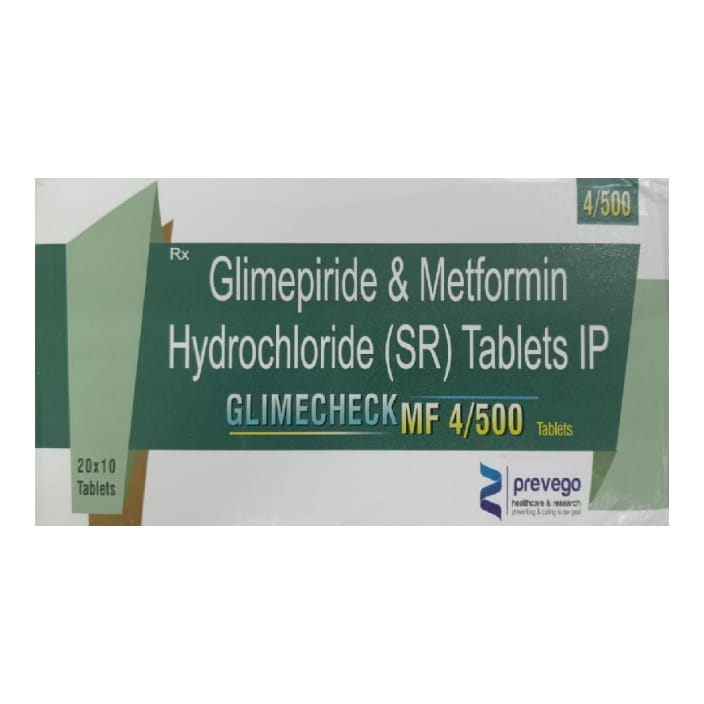 GLIMECHECK MF 4/500 1*10 TAB