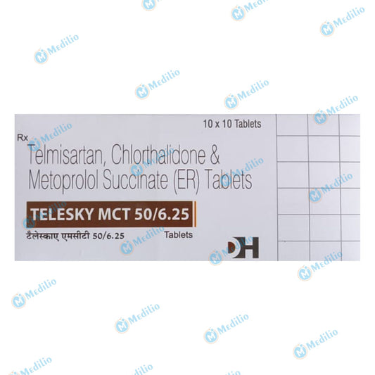 TELESKY MCT 50/6.25 TABLET