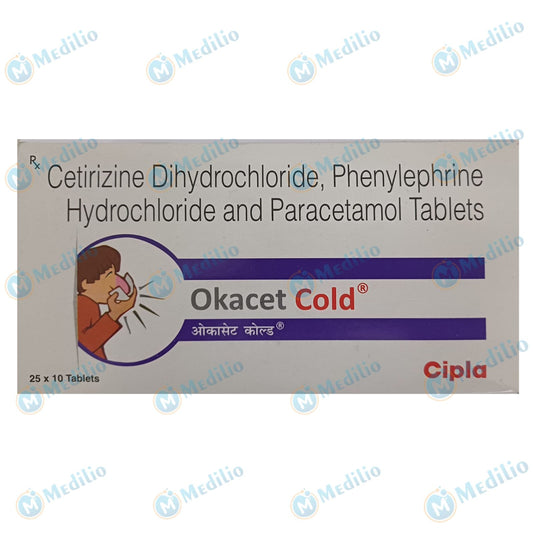 OKACET COLD TABLET 1*10 TAB