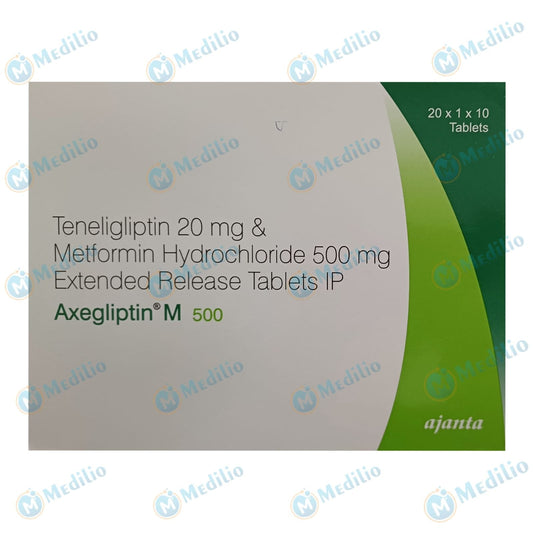 AXEGLIPTIN M 500 MG TABLET 1*10 TAB