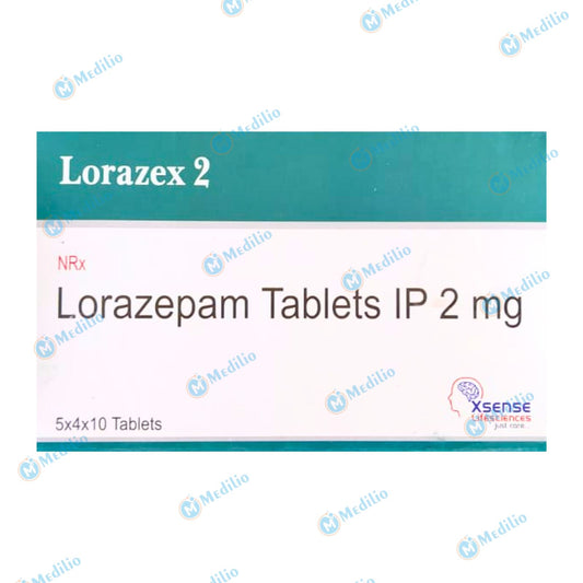 LORAZEX 2 MG TABLET 1*10 TAB