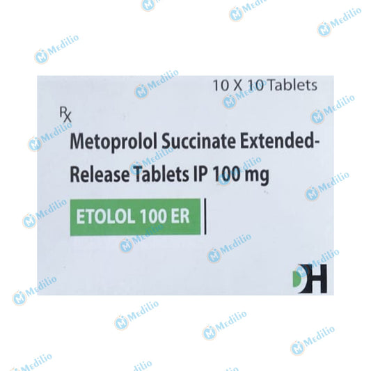 ETOLOL 100 ER TABLET 1*10 TAB