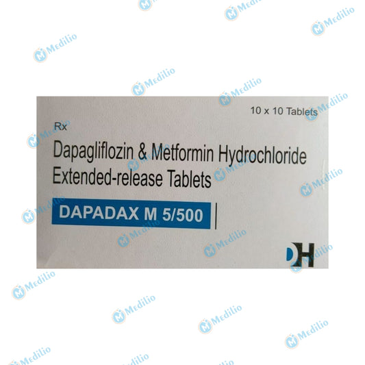 DAPADAX M 5/500 TABLET 1*10 TAB