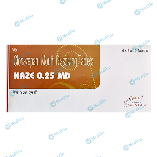 NAZE 0.25 MD TABLET 1*10 TAB