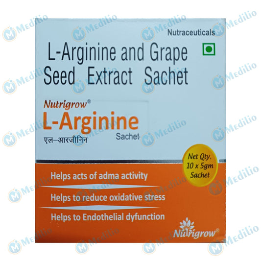 NUTRIGROW L-ARGININE SACHET 5 GM