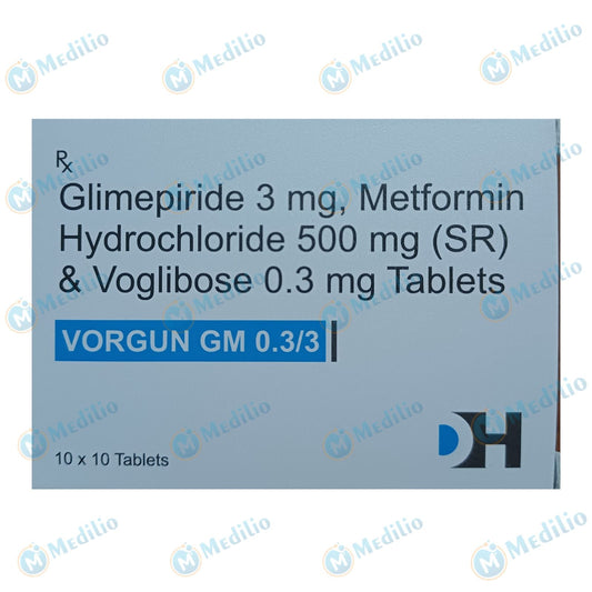 VORGUN GM 0.3/3 TABLET