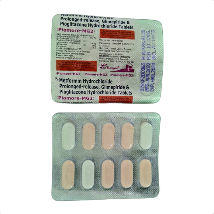 PIOMORE MG2 TABLET 1*10 TAB