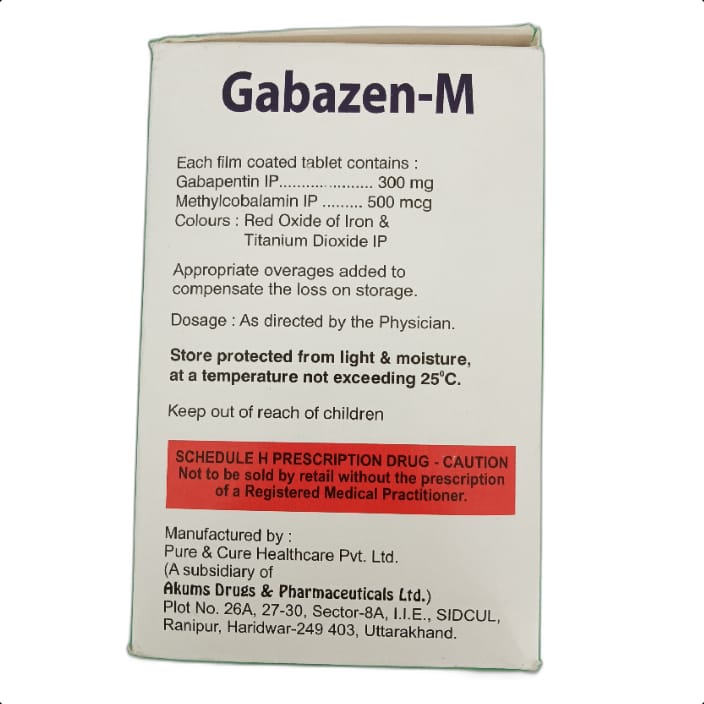 GABAZEN M TABLET 1*10 TAB