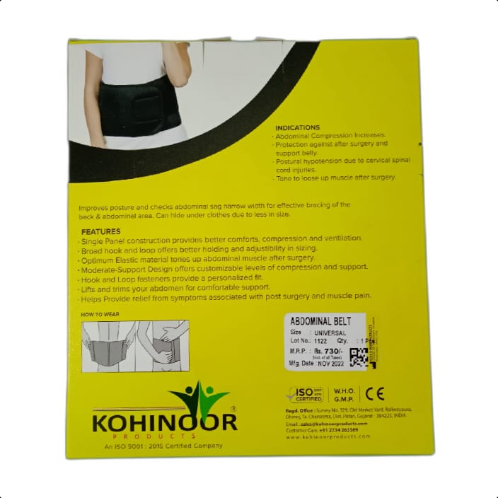 Neoprene Abdominal Support Belt, For Stomach relief at Rs 150 in