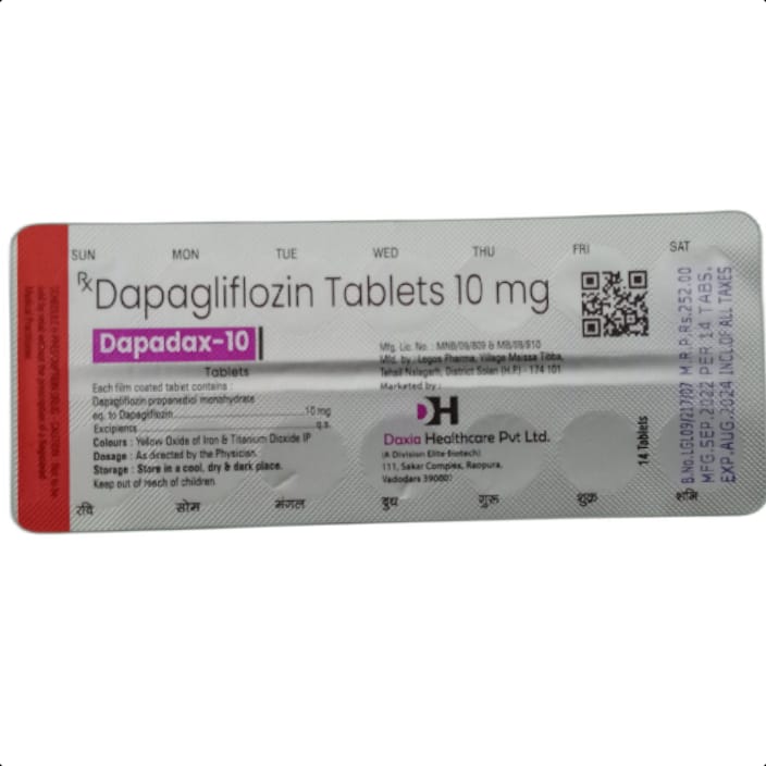 DAPADAX-10 TABLET(14) 1*14 TAB