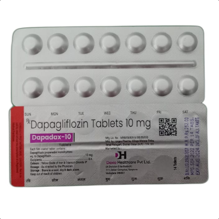 DAPADAX-10 TABLET(14) 1*14 TAB