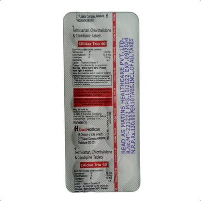 CILIDAX TRIO 40 TABLET 1*10 TAB