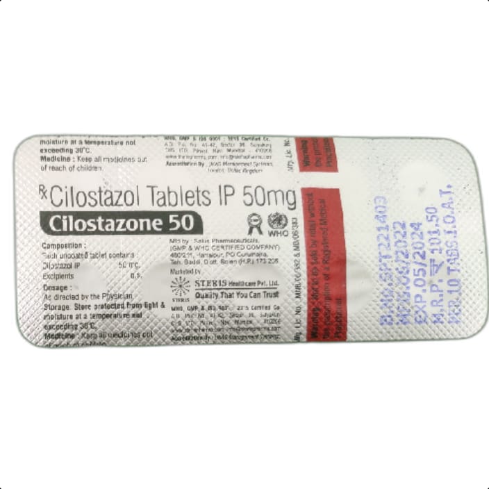 CILOSTAZONE 50 MG TABLET 1*10 TAB