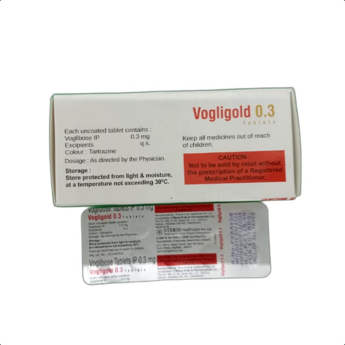 VOGLIGOLD 0.3 TABLET 1*10 TAB