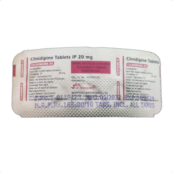 CILINIMORE 20 MG TABLET 1*10 TAB