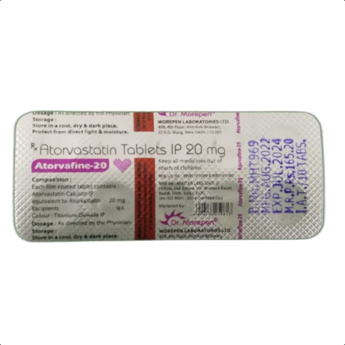 ATORVAFINE-20 TABLET 1*10 TAB