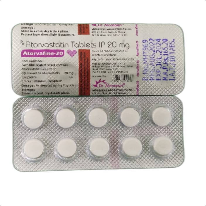 ATORVAFINE-20 TABLET 1*10 TAB