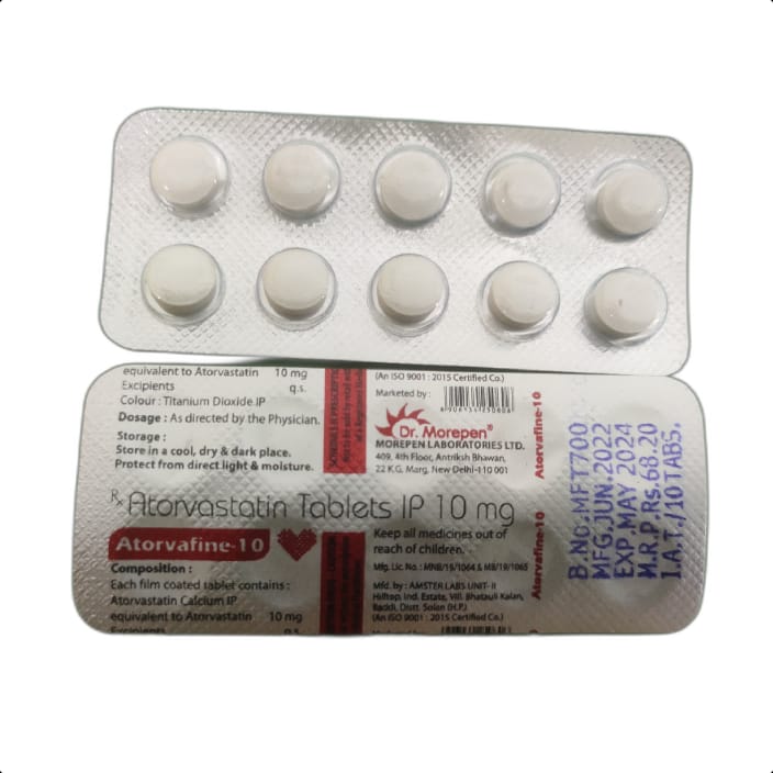 ATORVAFINE-10 TABLET 1*10 TAB