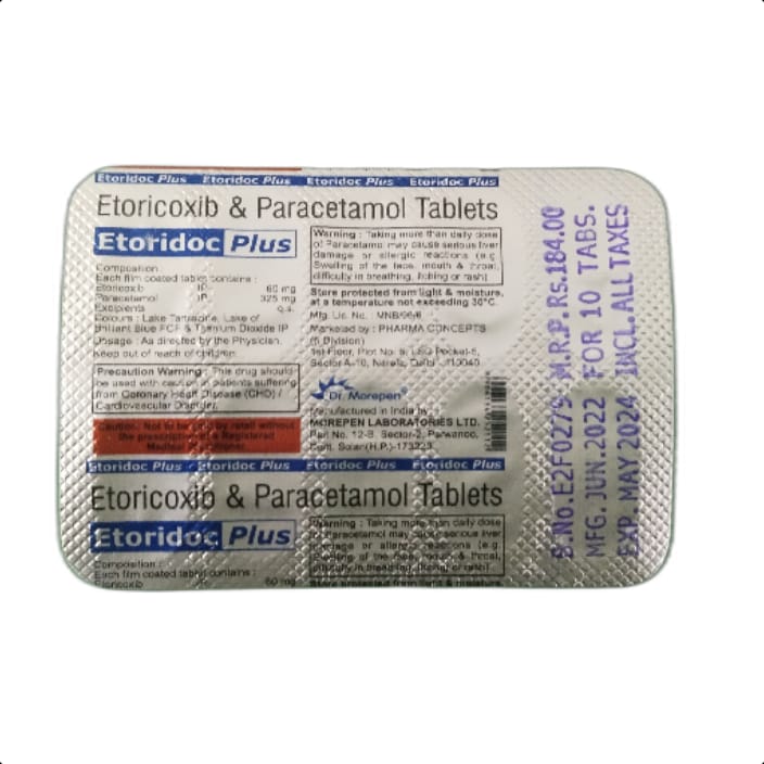 ETORIDOC PLUS TABLET 1*10 TAB