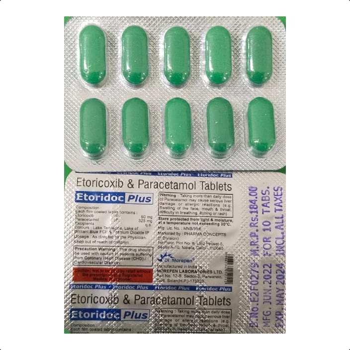 ETORIDOC PLUS TABLET 1*10 TAB