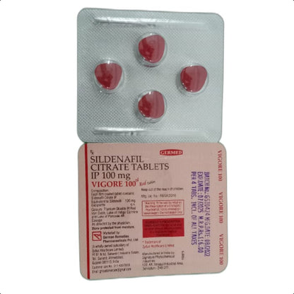 VIGORE 100 RED TABLET 1*4 TAB