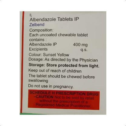 ZELBEND 400 TABLET 1*1 TAB