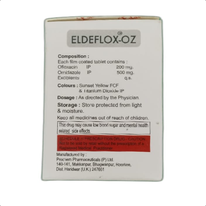 ELDEFLOX-OZ TABLET 1*10 TAB