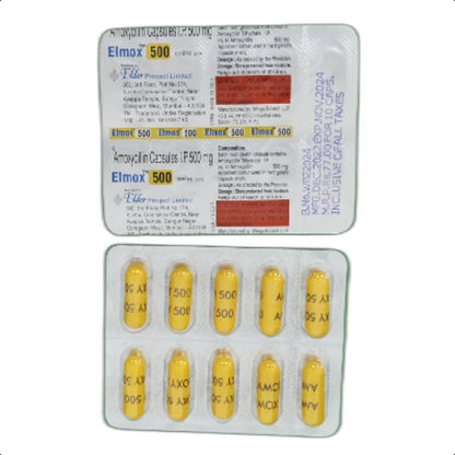 ELMOX 500 MG CAPSULES 1*10 CAP