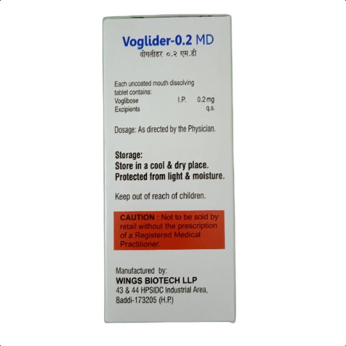 VOGLIDER 0.2 MD TABLET 1*10 TAB