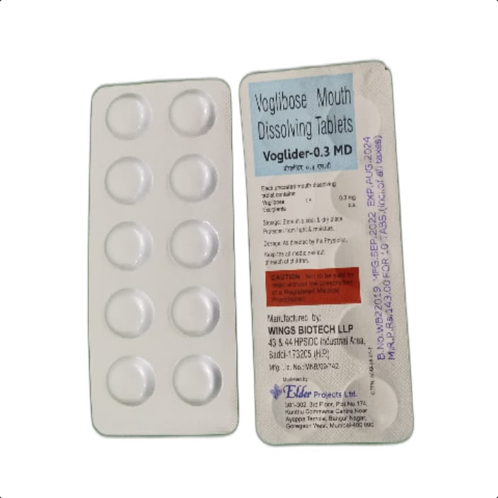 VOGLIDER 0.3 MD TABLET 1*10 TAB