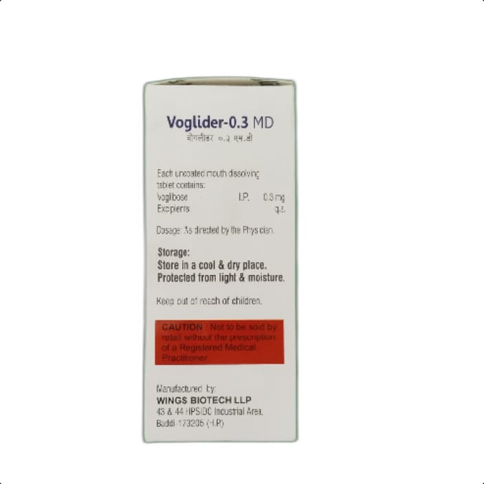 VOGLIDER 0.3 MD TABLET 1*10 TAB