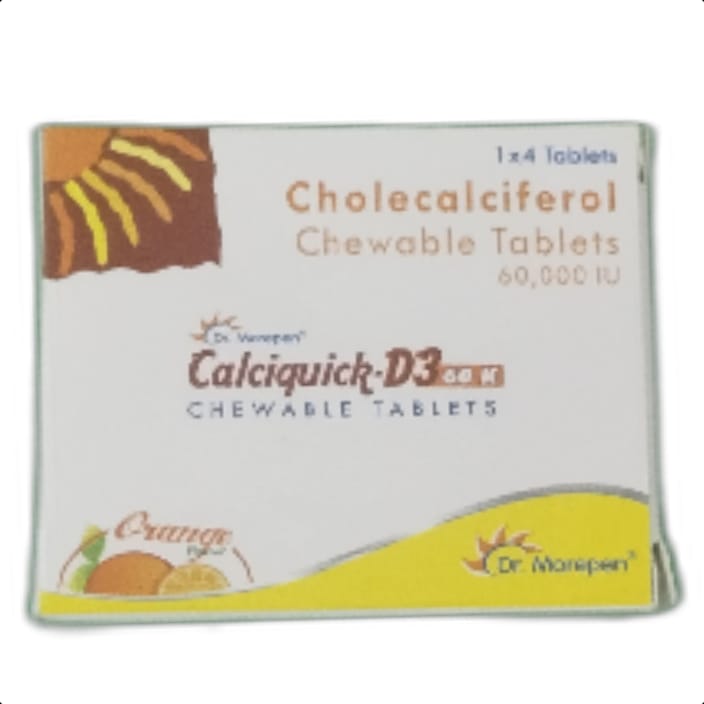 CALCIQUICK D3 60K TABLET 1*4 TAB