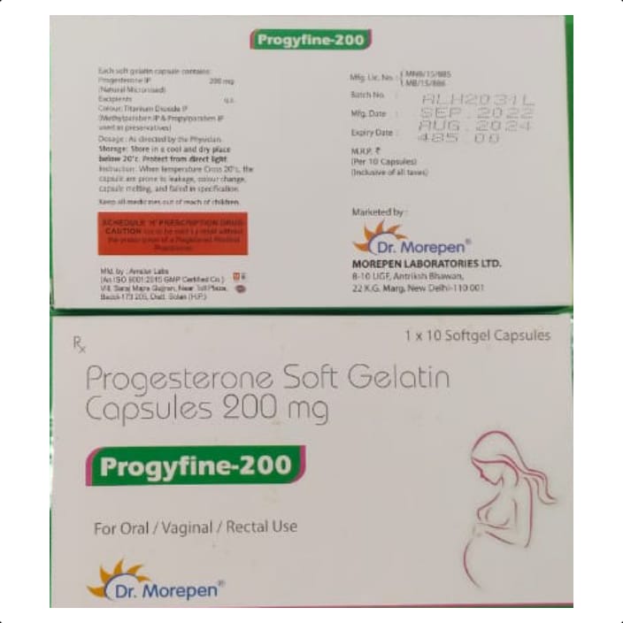 PROGYFINE 200 CAPSULES 1*10 CAP