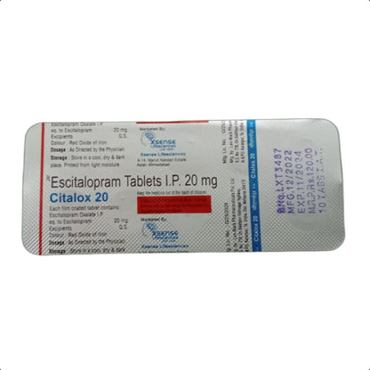 CITALOX 20 MG TABLET 1*10 TAB