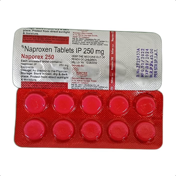 NAPOREX 250 MG TABLET 1*10 TAB