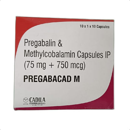 PREGABACAD M CAPSULES 1*10 CAP