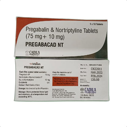 PREGABACAD NT TABLET 1*10 TAB