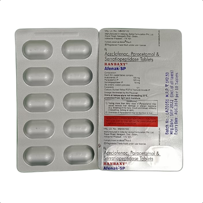 AFENAK SP TABLET 1*10 TAB