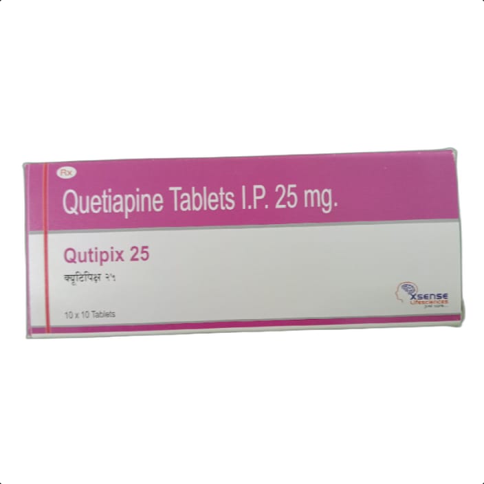 QUTIPIX 25 MG TABLET 1*10 TAB