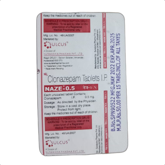 NAZE 0.5 MG TABLET 1*15 TAB