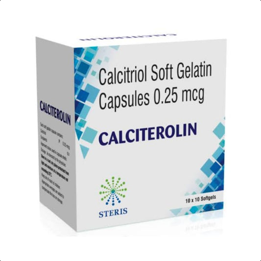 CALCITEROLIN 0.25 CAPSULES 1*10 CAP