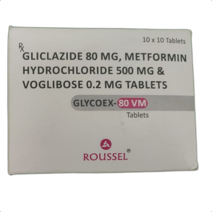 GLYCOEX 80 VM TABLET 1*10 TAB