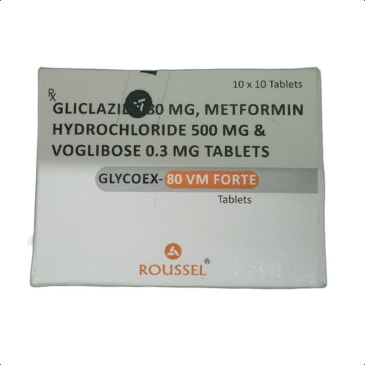 GLYCOEX 80 VM FORTE TABLET 1*10 TAB