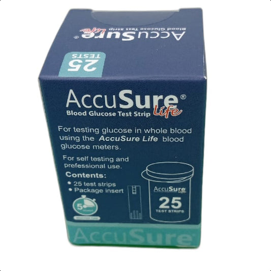 ACC.LIFE BLOOD GLUCO STRIP(25) 1*1 PCS