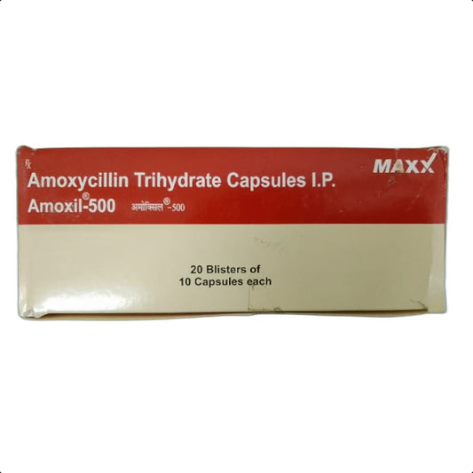 AMOXIL 500 CAPSULES 1*10 CAP