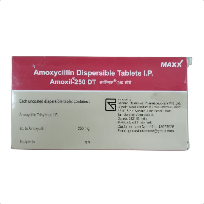 AMOXIL 250 DT TABLET 1*10 TAB